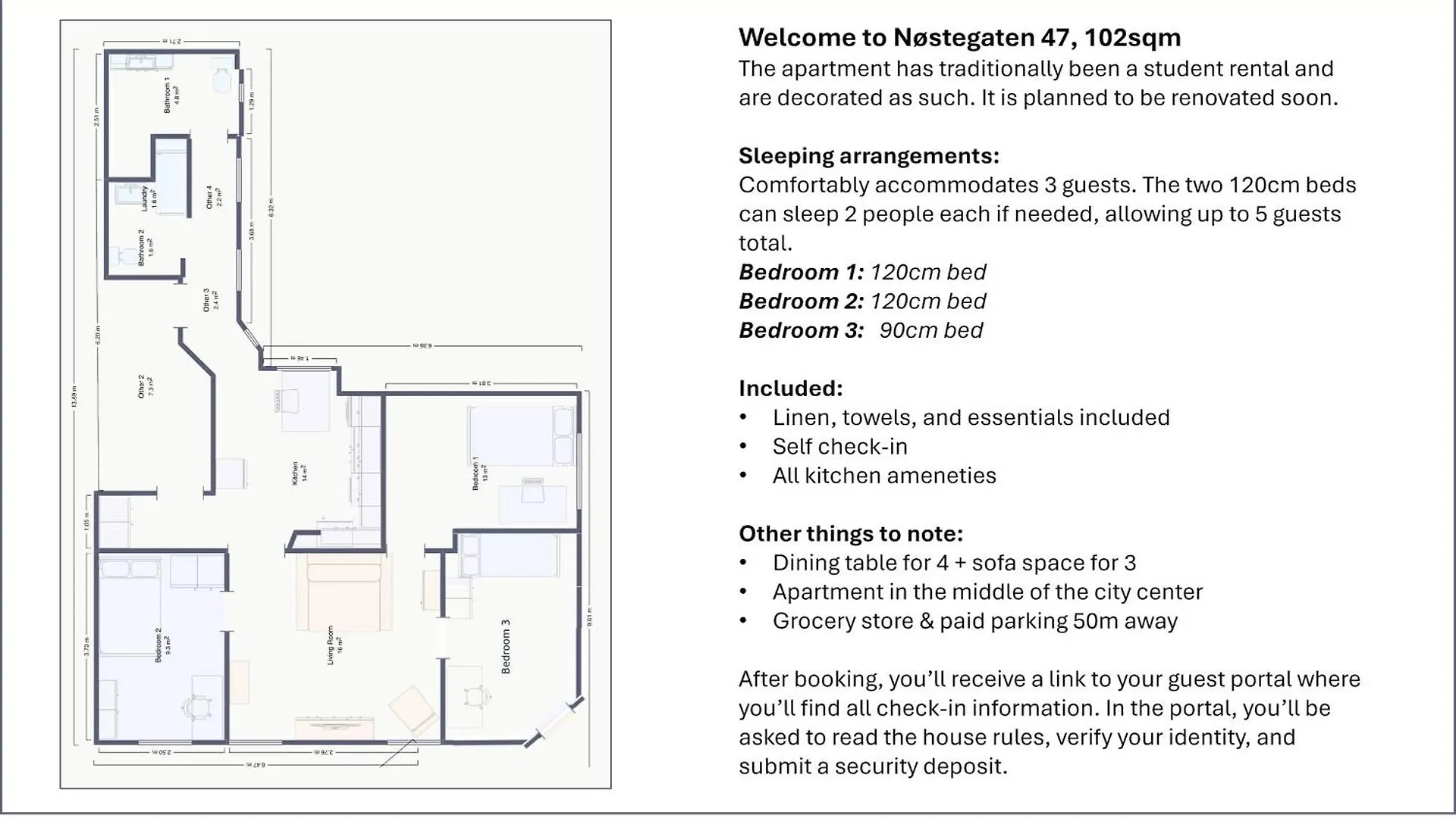 2Ng47 - Cheap Central 3Br Apartment Bergen